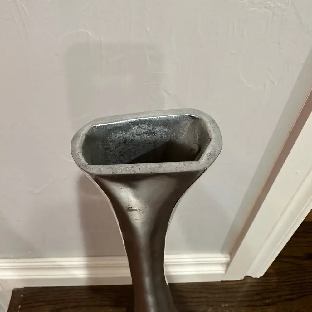 Extra Tall Pewter Bud Vase 19 inch by Armel Interprise